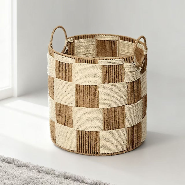 Natural Fiber Storage Basket