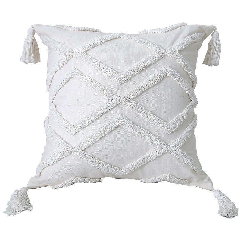 Textured Fabric Throw Pillow