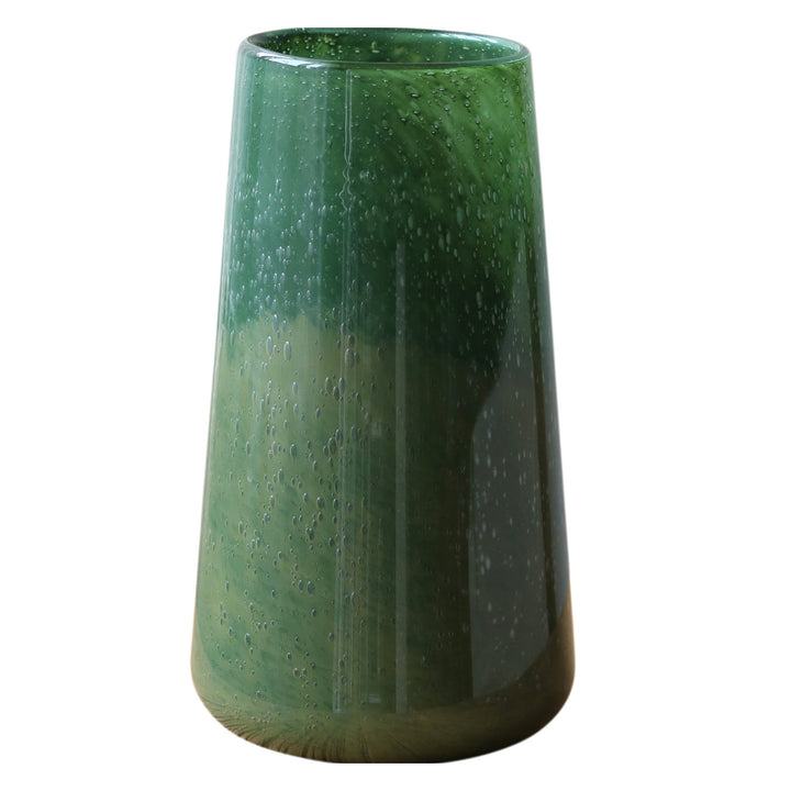 Tapered Hand-Blown Gradient Glass Tall Flower Vase