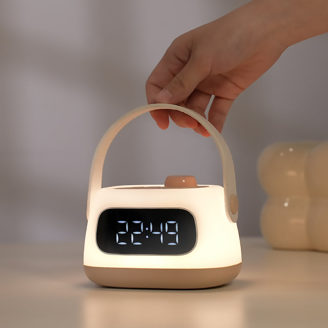 Wearable rechargeable ambient lamp with adjustable warmth dial