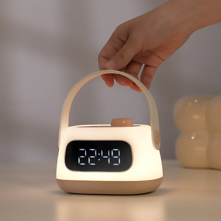 Wearable rechargeable ambient lamp with adjustable warmth dial