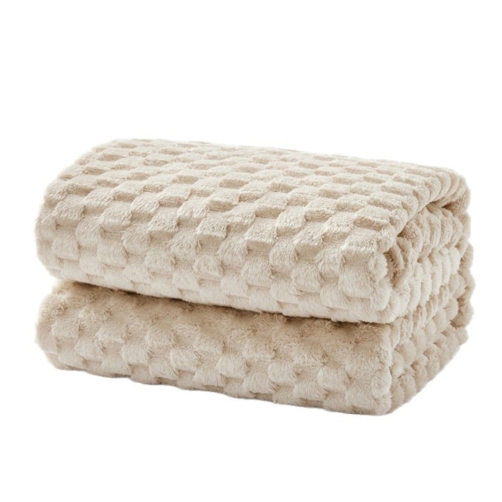 Textured Double-Sided Plush Blanket