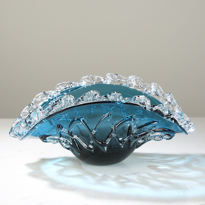 Handblown Sculptural Decorative Glass Centerpiece