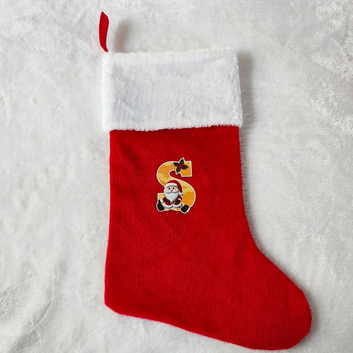 Festive Christmas stocking with customizable design