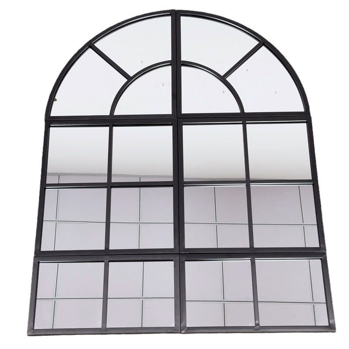 Arched Window Pane Wall Mirror