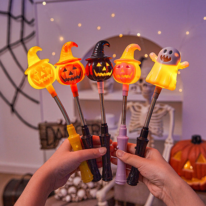 Creative Halloween Deco Candle with Pumpkin Motif