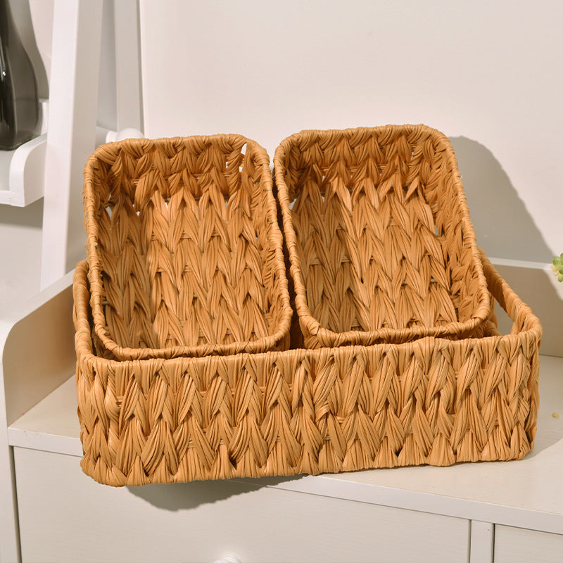 Natural Fiber Woven Storage Basket