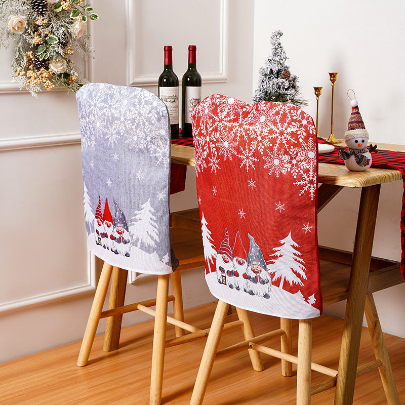 Festive chair covers with Christmas motifs