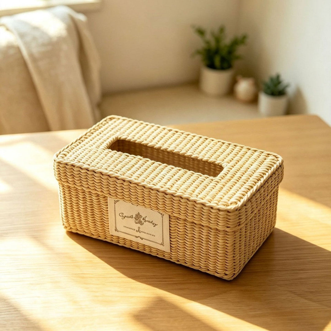 Natural Fiber Decorative Storage Box