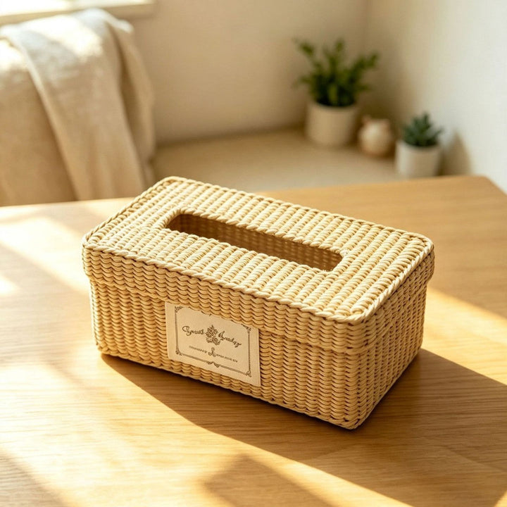 Natural Fiber Decorative Storage Box