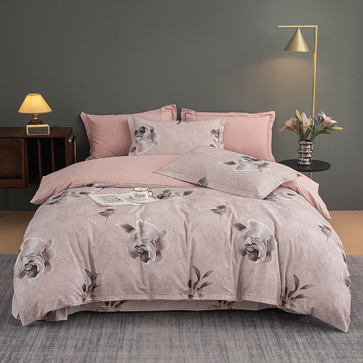 Nature-Inspired Botanical Print Duvet Cover Set