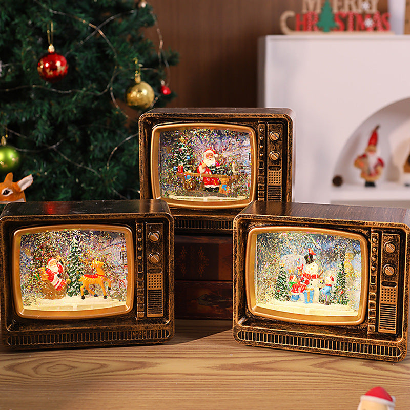 Nostalgic Snow Globe TV