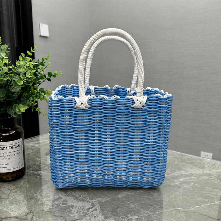 Handwoven basket bag