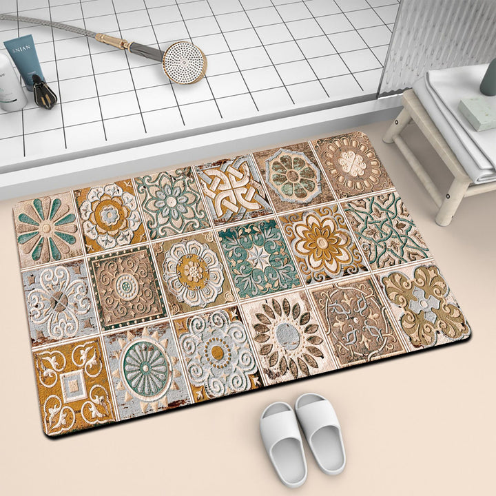 Artistic Mosaic Bath Mat
