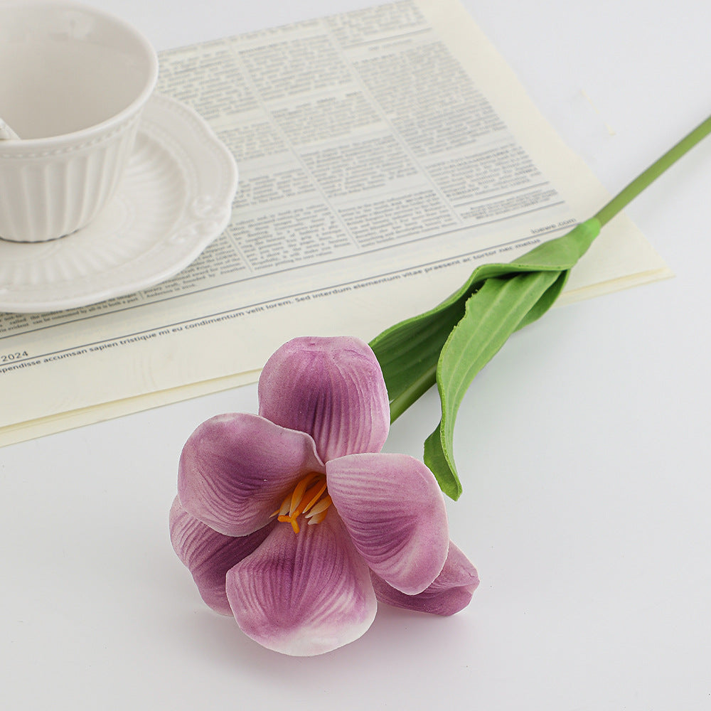 Artificial orchid flower branch with realistic details