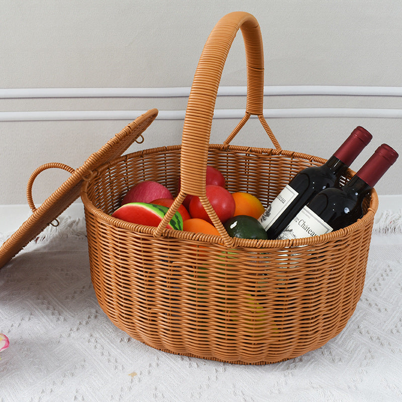 Artisan Woven Picnic Basket