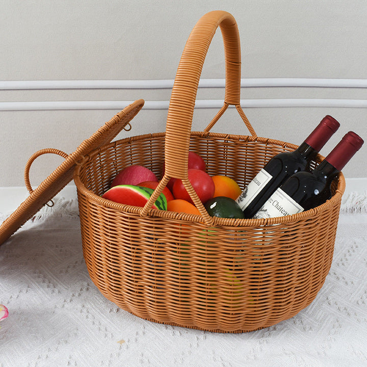 Artisan Woven Picnic Basket