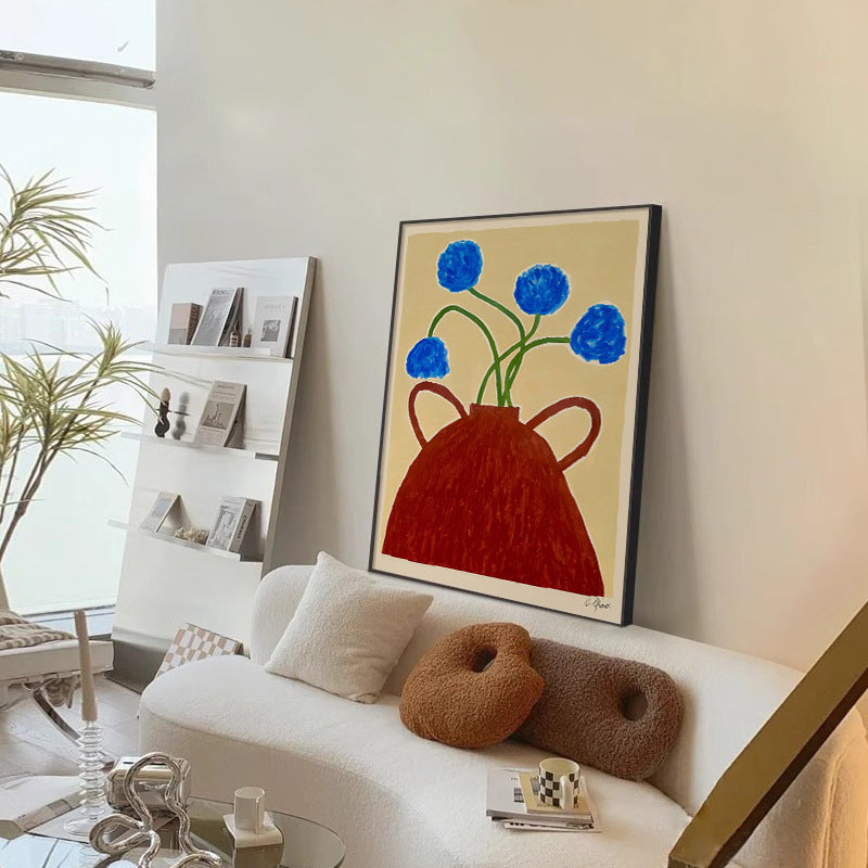 Framed Abstract Floral Wall Art