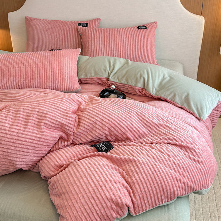 Luxurious Textured Velvet Comforter Set