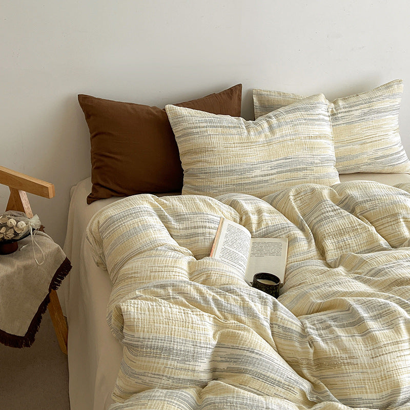 Decorative Textured Reversible Quilt Set Avarnia