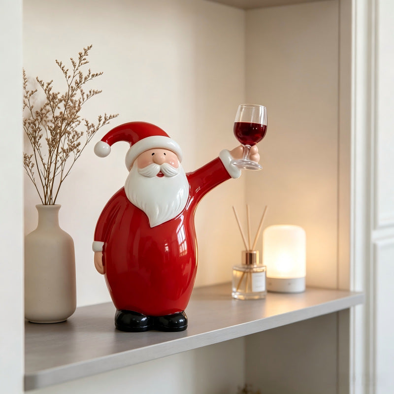 Funny Santa Claus figure with beer mug