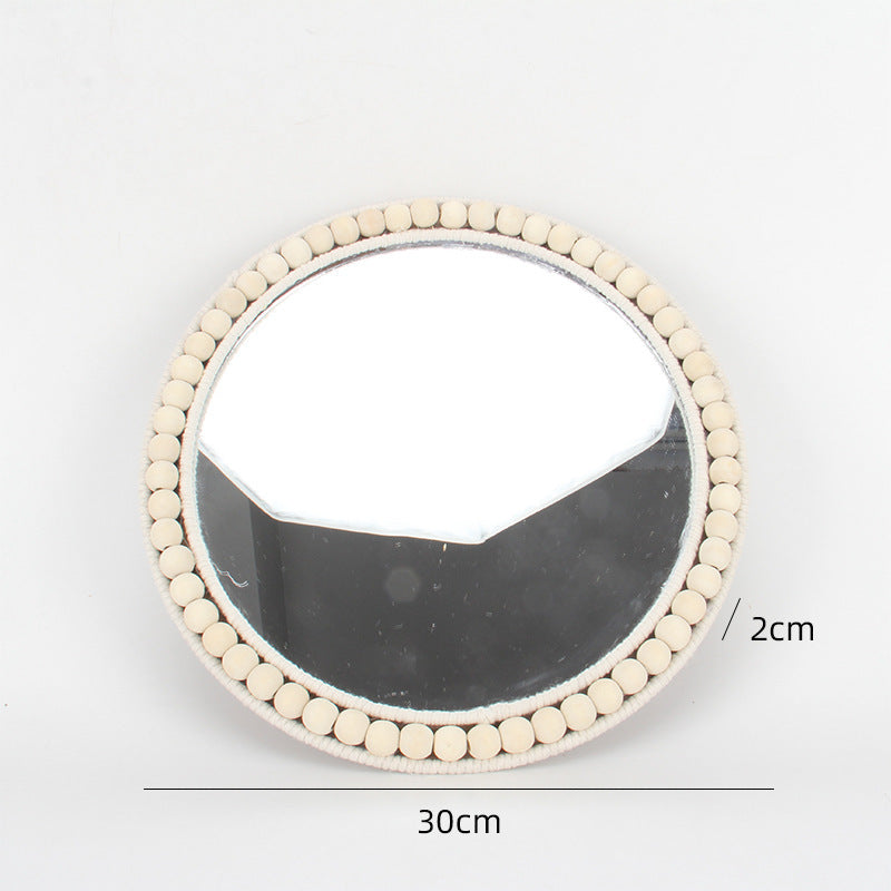 Decorative Wall Mirror Made of Rattan