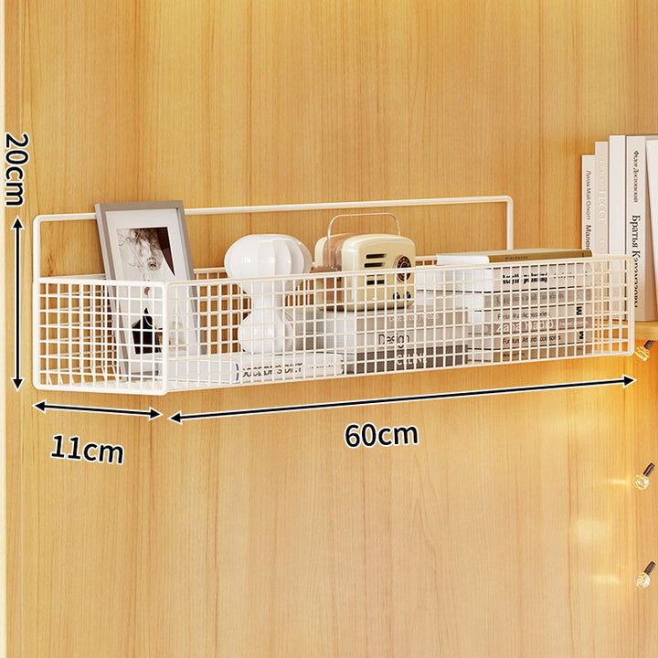 Wall-Mounted Metal Mesh Storage Basket