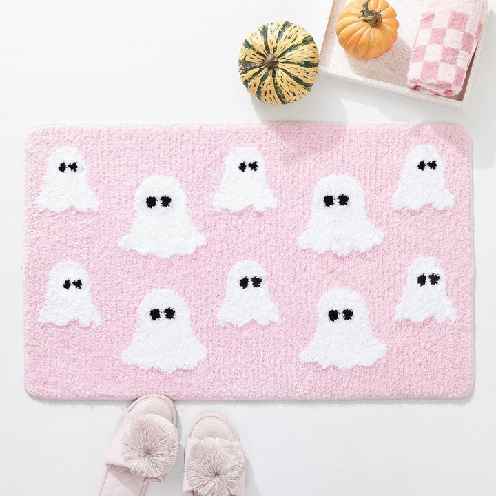 Halloween-Themed Ghost Bath Mat