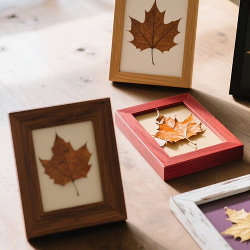 Framed Natural Leaf Art Display