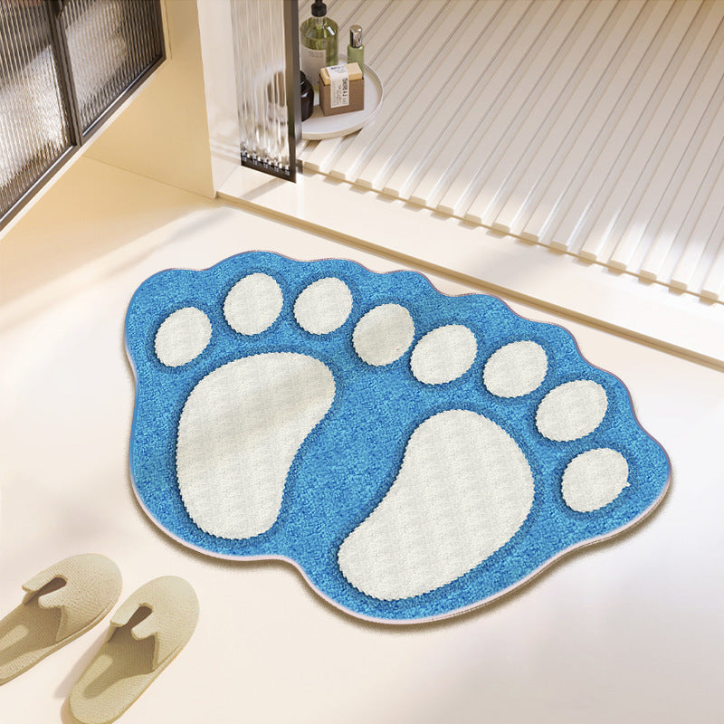 Fun Paw Print Bath Mat