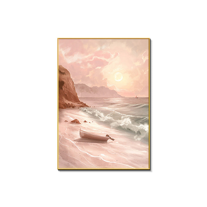 Beach Sunset Themed Canvas Wall Art