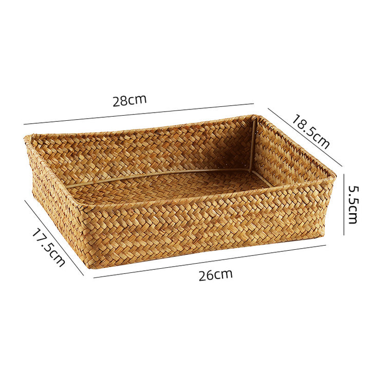 Handwoven Bamboo Storage Tray