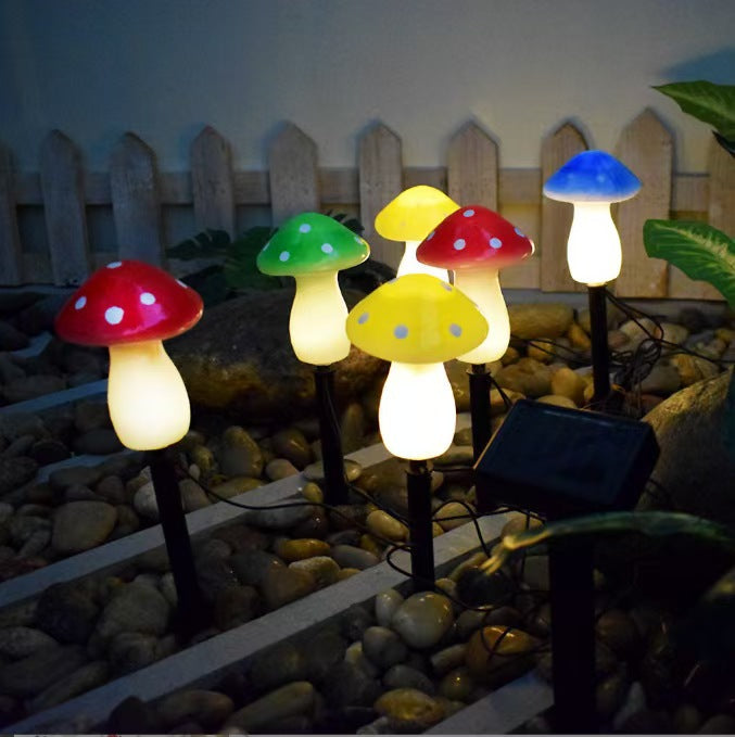Decorative Solar Mushroom Garden Stake Lights