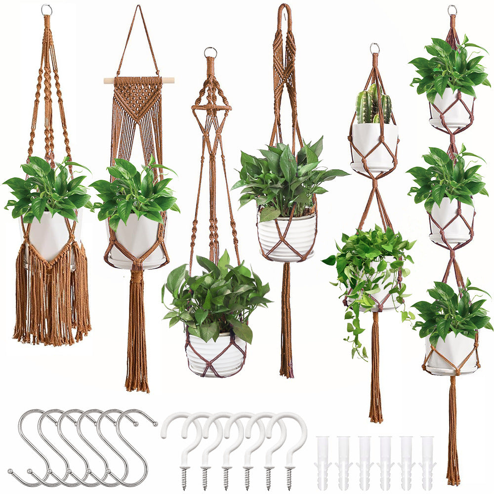 Macrame Plant Hanger Set
