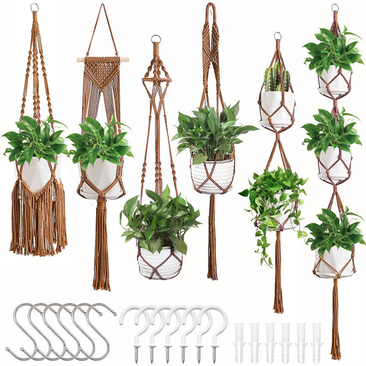 Macrame Plant Hanger Set