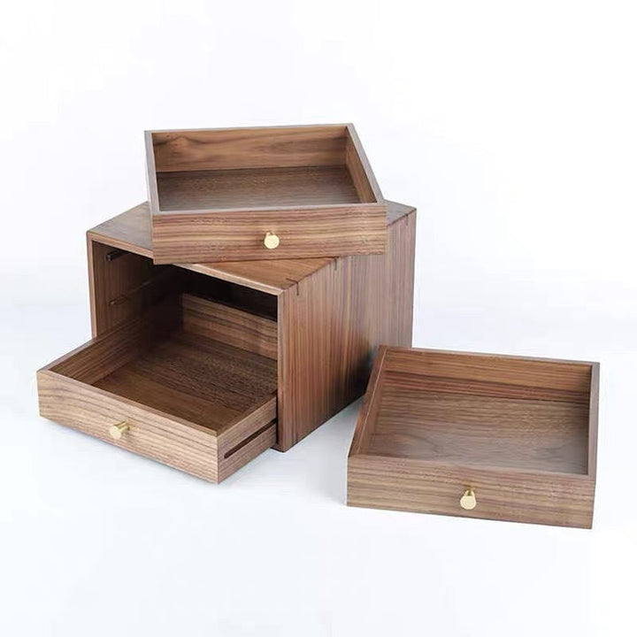 Wooden Drawer Storage Unit