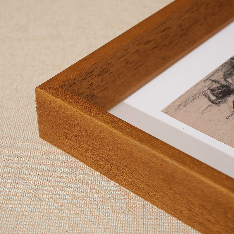 Vintage Wooden Shadow Box Frame for Home