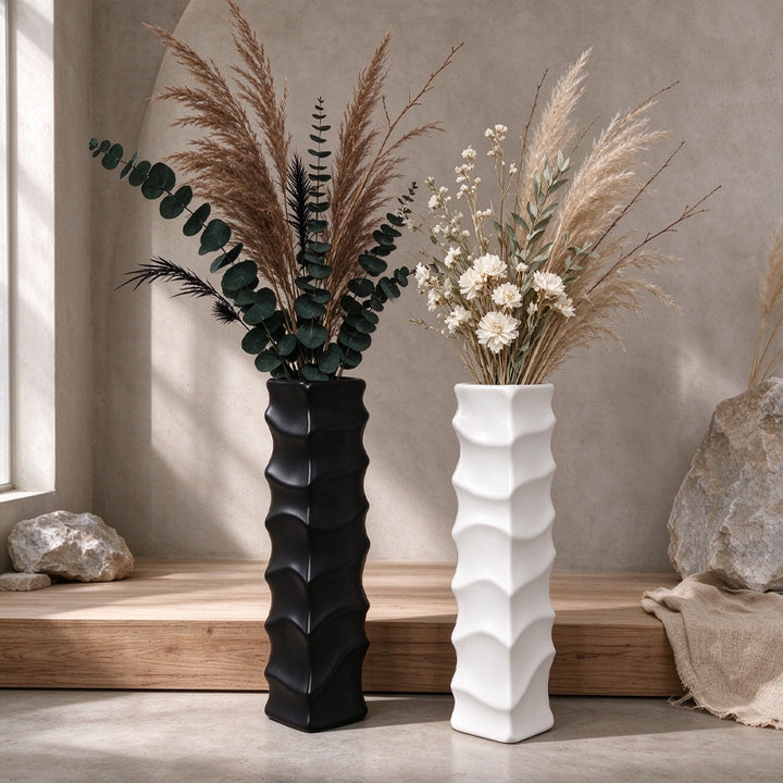 Decorative Slim Wave Vase