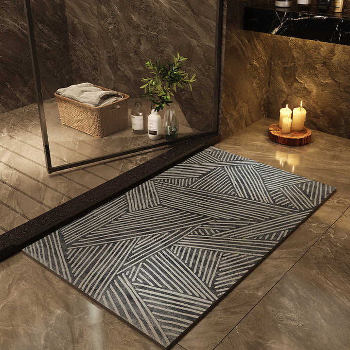 Modern Abstract Non-Slip Bath Mat