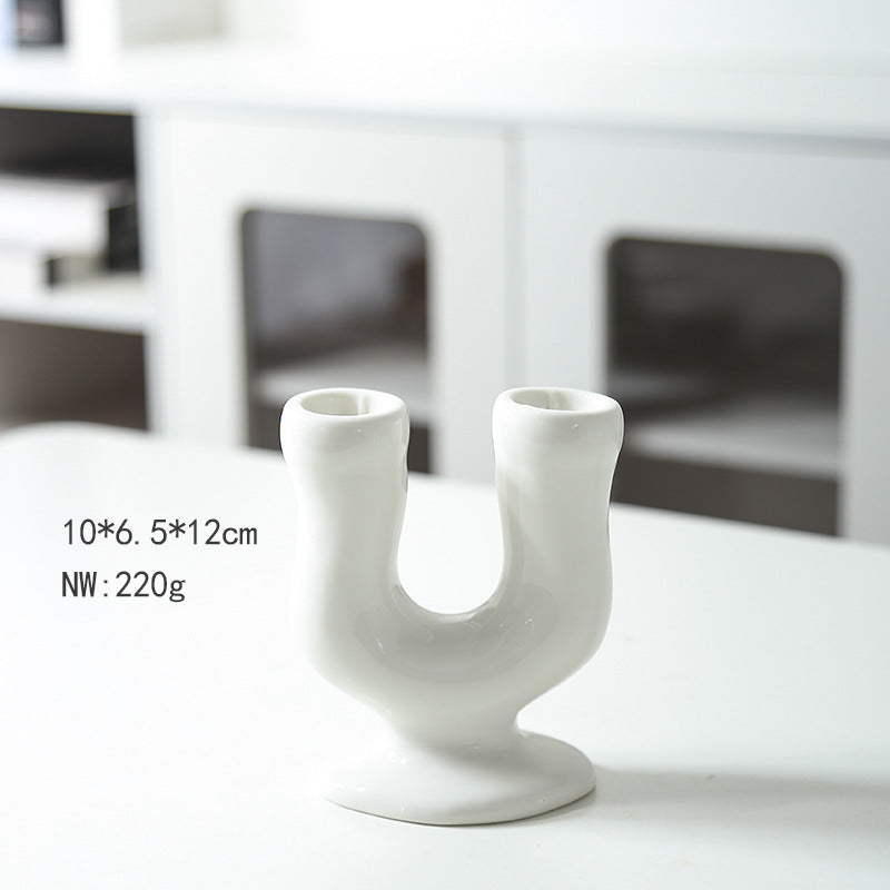Artistic Double Chamber Candle Holder