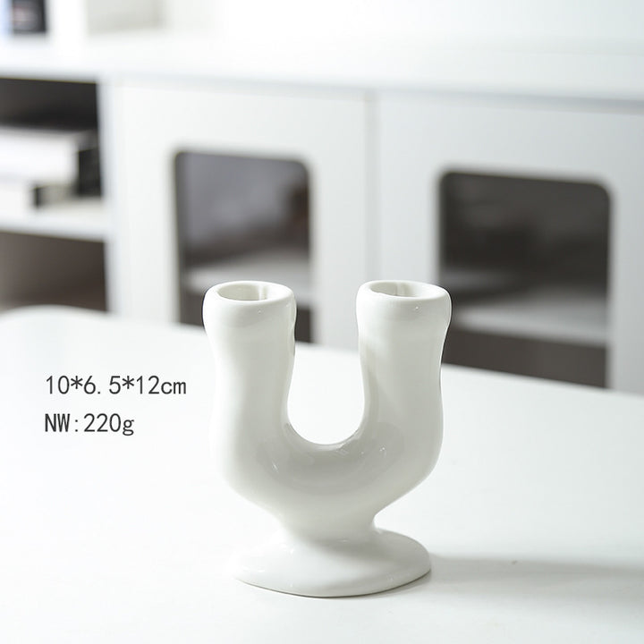 Artistic Double Chamber Candle Holder