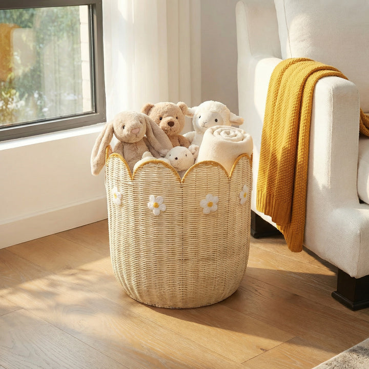 Decorative storage basket