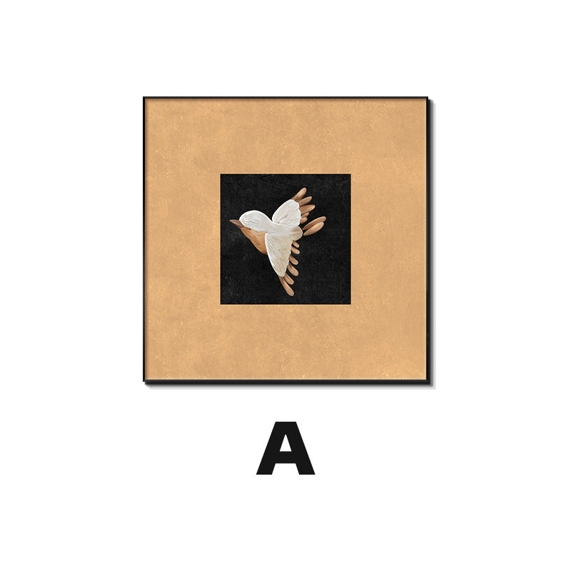 Framed Bird-Inspired Wall Art
