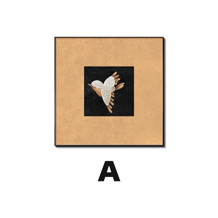 Framed Bird-Inspired Wall Art