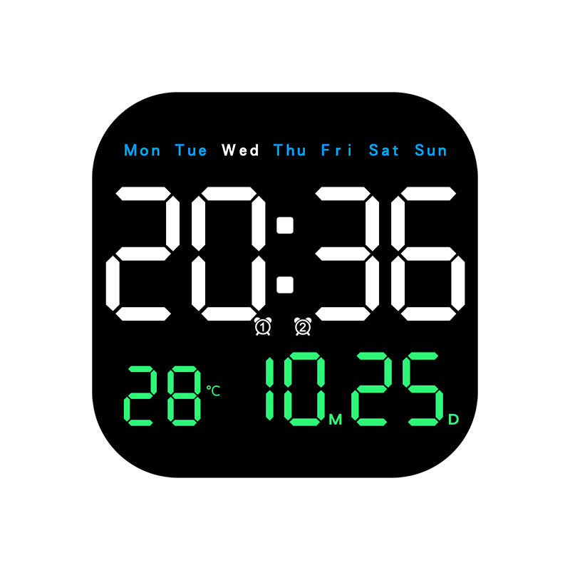 Digital Multi-Function Alarm Clock with Temperature and Date Display