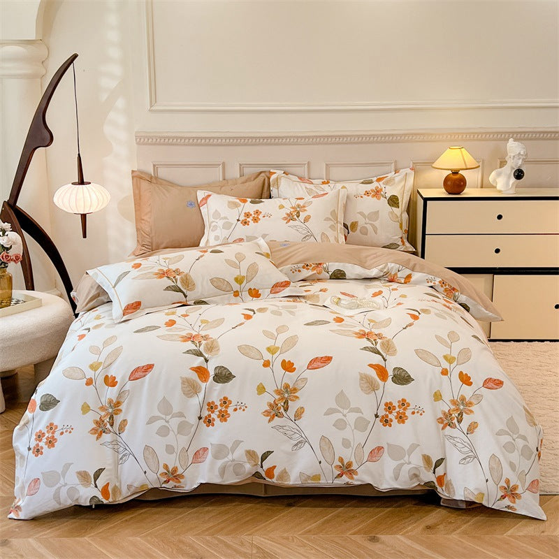 Floral Pattern Duvet Cover Set