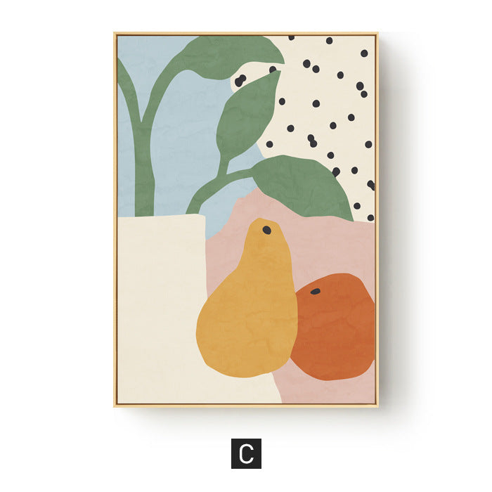 Floral Abstract Canvas Art Print