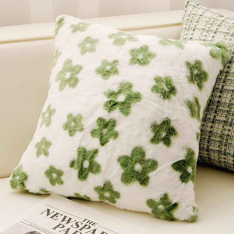 Botanical Patterned Soft Decorative Pillow