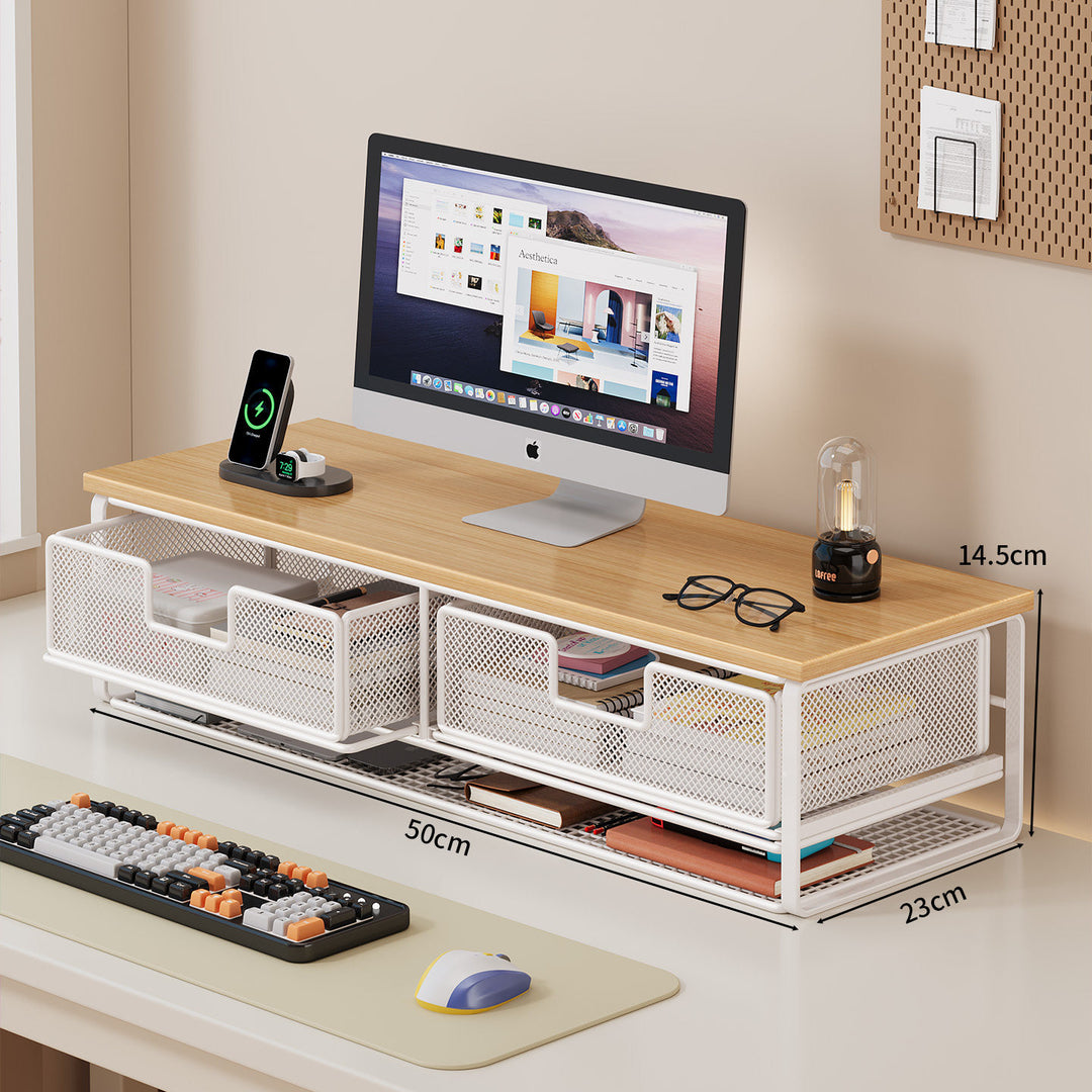 Multi-Functional Wire Mesh Desktop Organizer