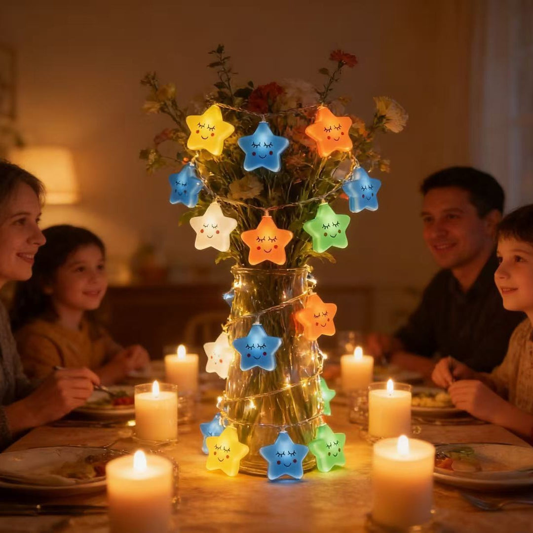 Waterproof Outdoor Rainbow Cloud LED String Lights